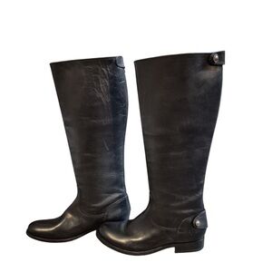 Black FRYE boots size  6 B style 3471368 Melissa Button back zipper
